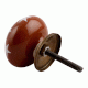 Brown Star Ceramic Dresser Knob